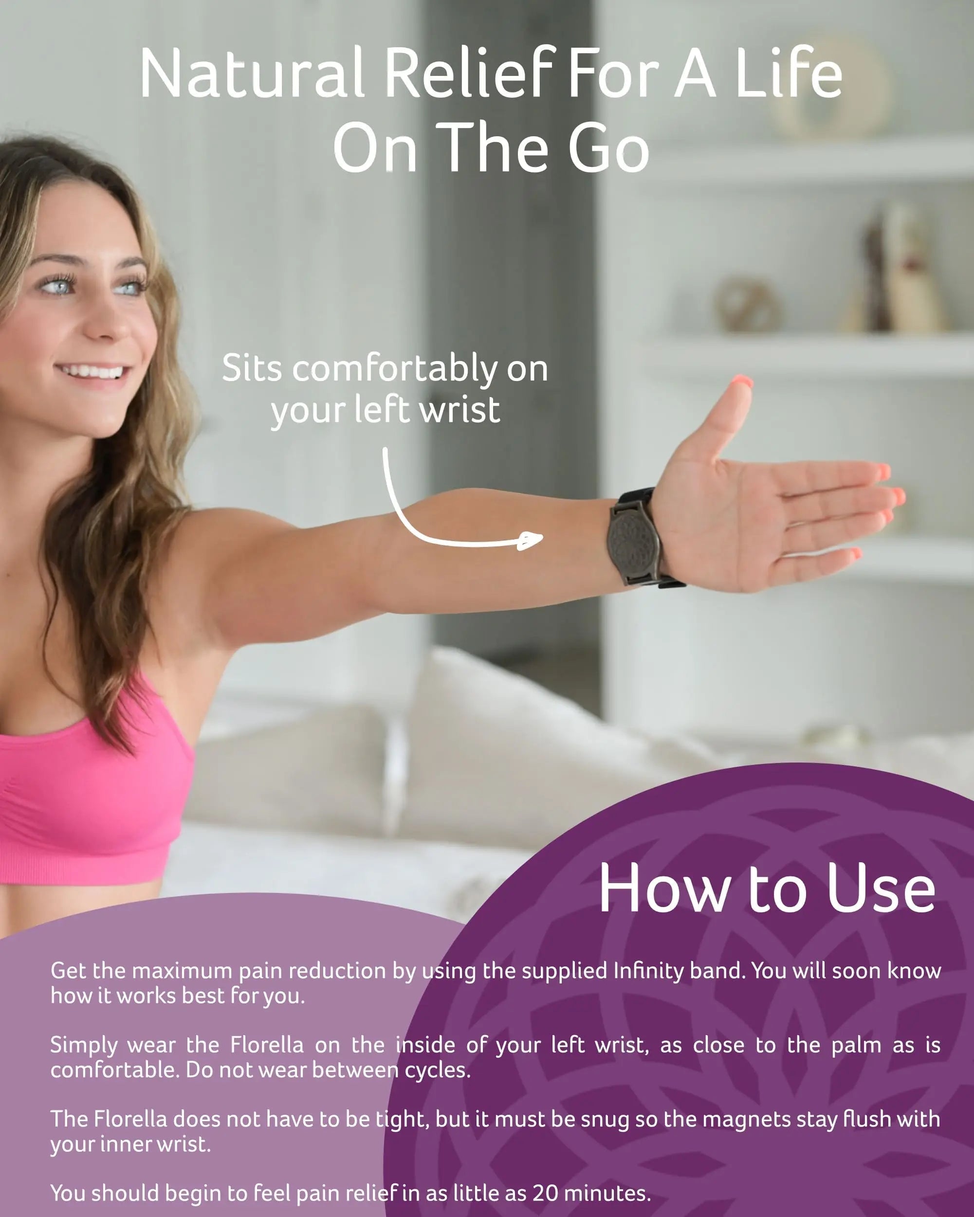 MediMags Period Pain Relief Device - Clinically Proven, All Natural Relief for A Life On The Go - The Florella Therapeutic Device Helps Alleviate The Pain from Menstrual Cramps. Florella Au supplements