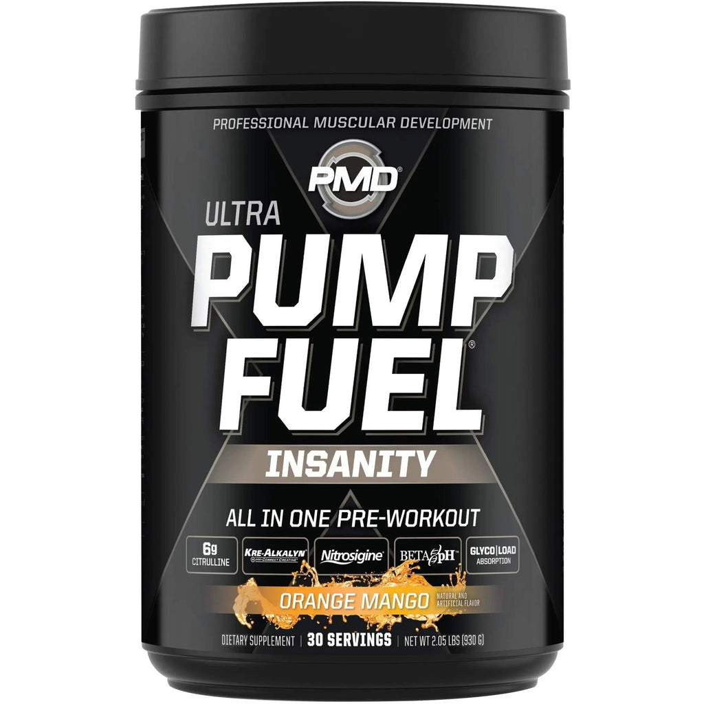 PMD Sports Ultra Pump Fuel Insanity - Pre Workout - Tropical Orange Mango (30 Servings) PMD Au supplements