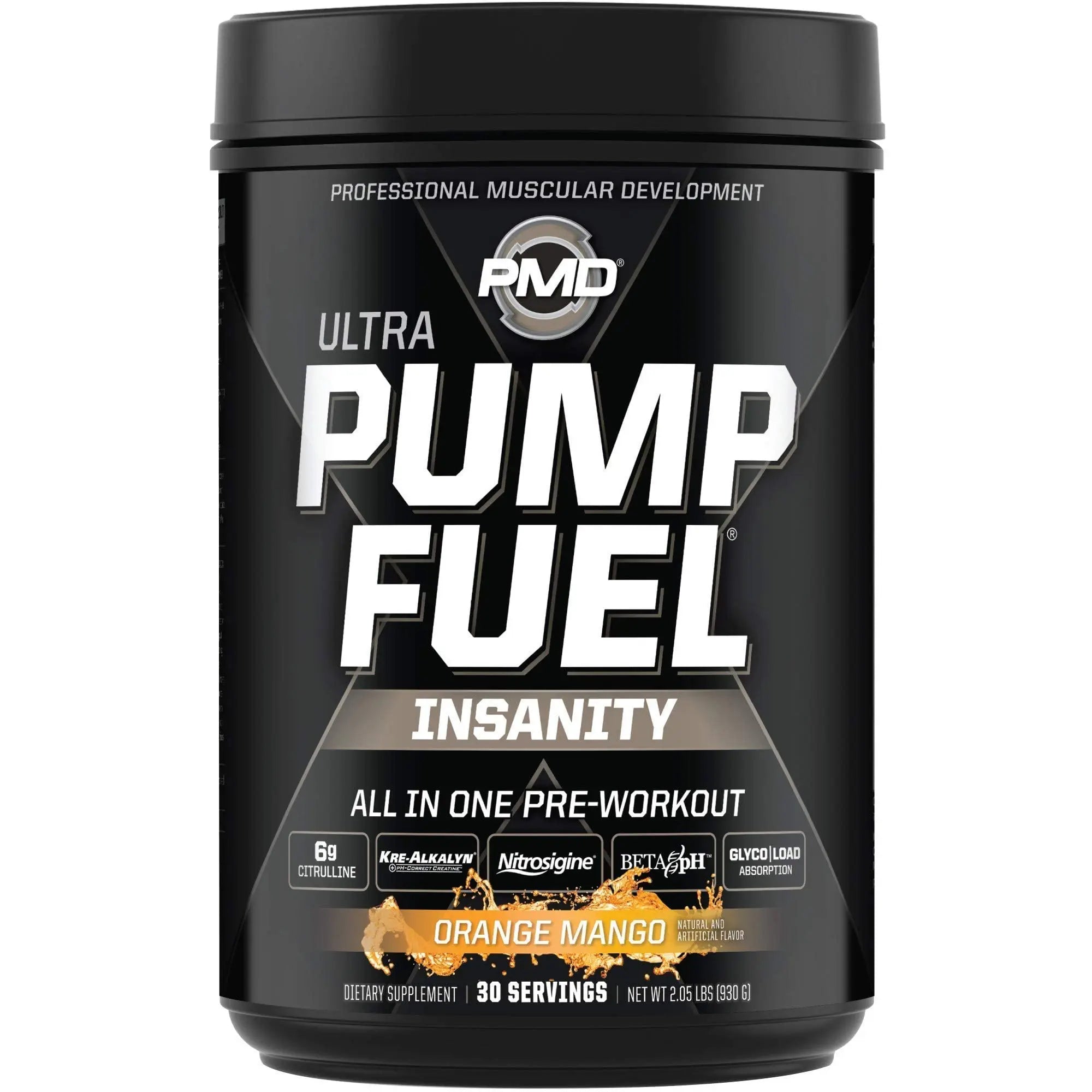 PMD Sports Ultra Pump Fuel Insanity - Pre Workout - Tropical Orange Mango (30 Servings) PMD Au supplements