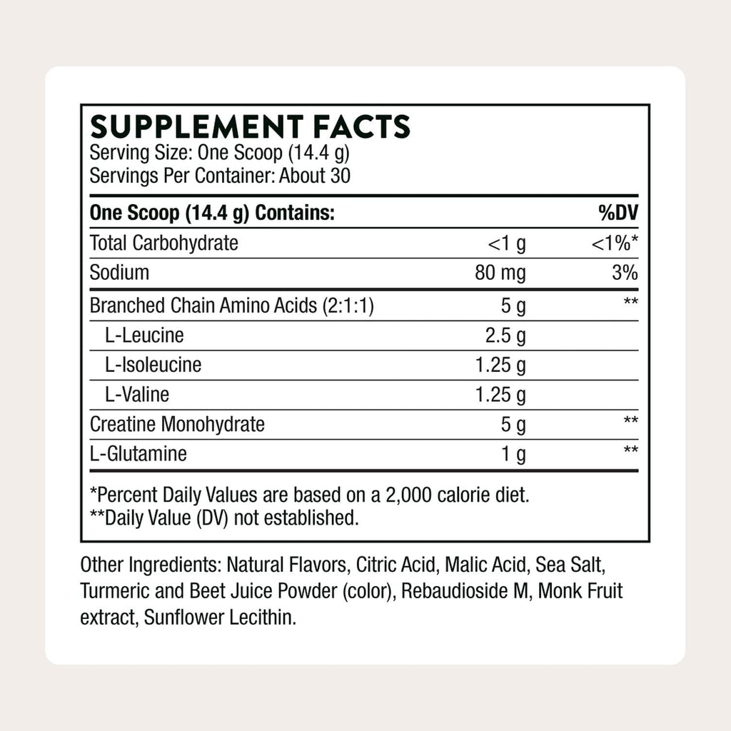 THORNE - Creatine + BCAAs - Micronized Creatine Monohydrate + BCAA Powder - Support for Muscles, Exercise Endurance & Recovery* - for Women & Men - Peach Mango - NSF Certified for Sport - 30 Servings THORNE Au supplements