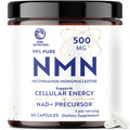 NMN Supplement 500mg | 99% Pure | NAD+ Precursor for Cellular Energy, Longevity, Repair, and Healthy Aging Support | Third-Party Tested & Non-GMO | Nicotinamide Mononucleotide | 60 NMN Capsules Nobi Nutrition Au supplements