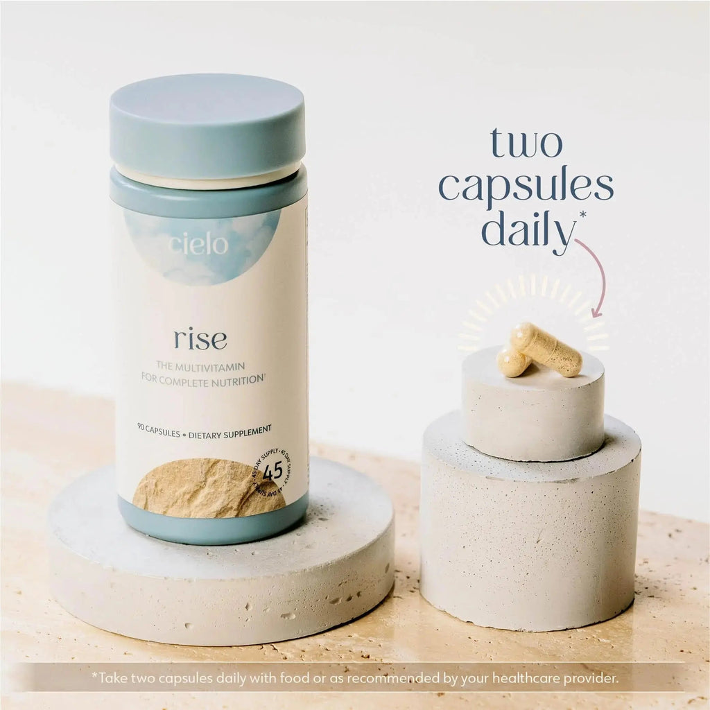 Cielo Rise Multivitamin for Women and Men - Vitamin A, C, D3, E K2, & More - Magnesium Glycinate, Citrate, and Malate for Digestive Support Cielo Au supplements