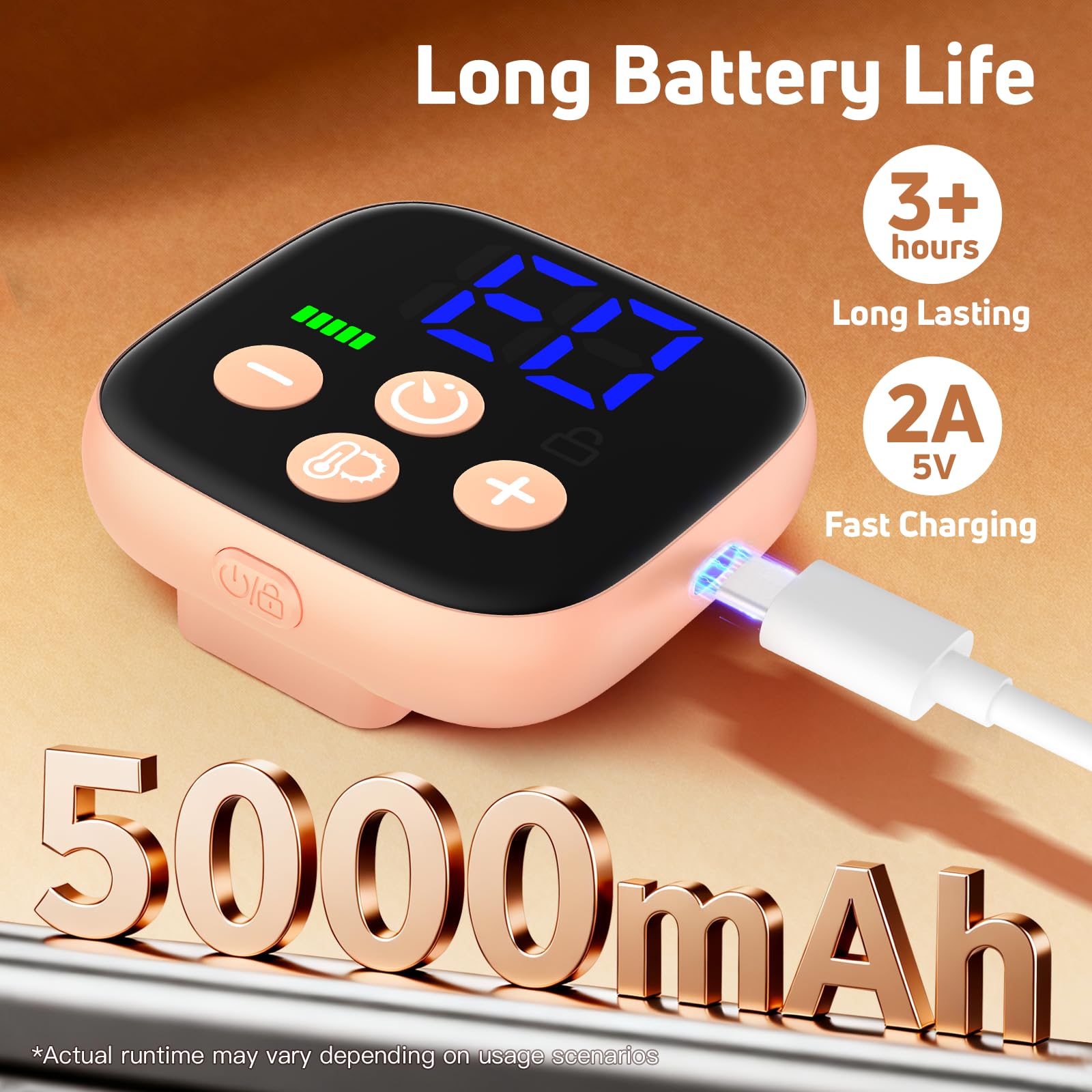 Heating Pad for Period Cramps, Portable Heating Pad for Back - Instant Soothing Menstrual Cramp Relief, Cordless Heating Pads Rechargeable with 5000mAh Battery, 6 Heat Settings, 10-99 Mins Timer WARMELLE Au supplements