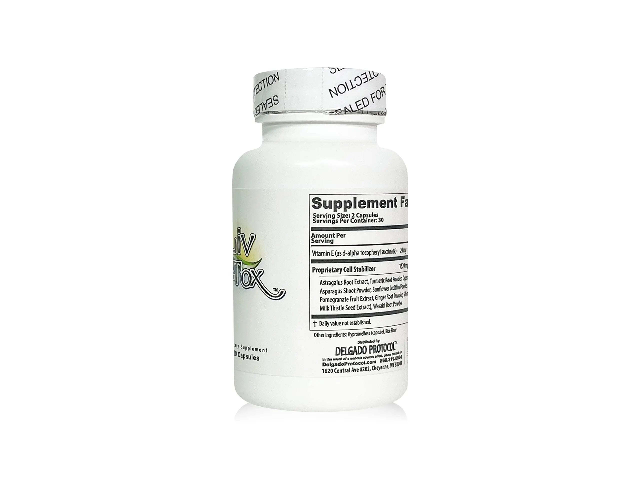 Liv D-Tox - 60 Capsules - Liver Detox and Cleanse Support Health Supplement, with Turmeric The Delgado Protocol for Health Au supplements