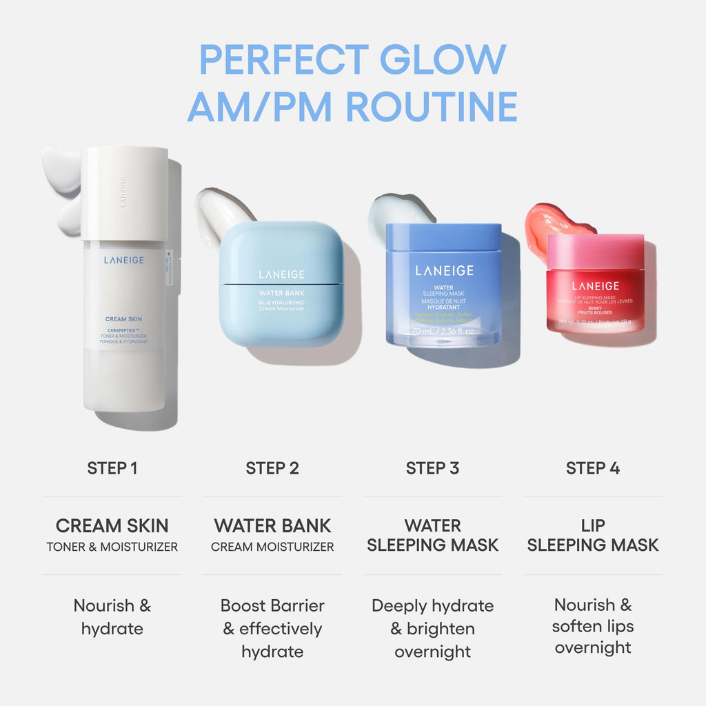 LANEIGE Cream Skin Toner & Moisturizer Mini: Lightweight Refillable Korean Milky Toner with Ceramide