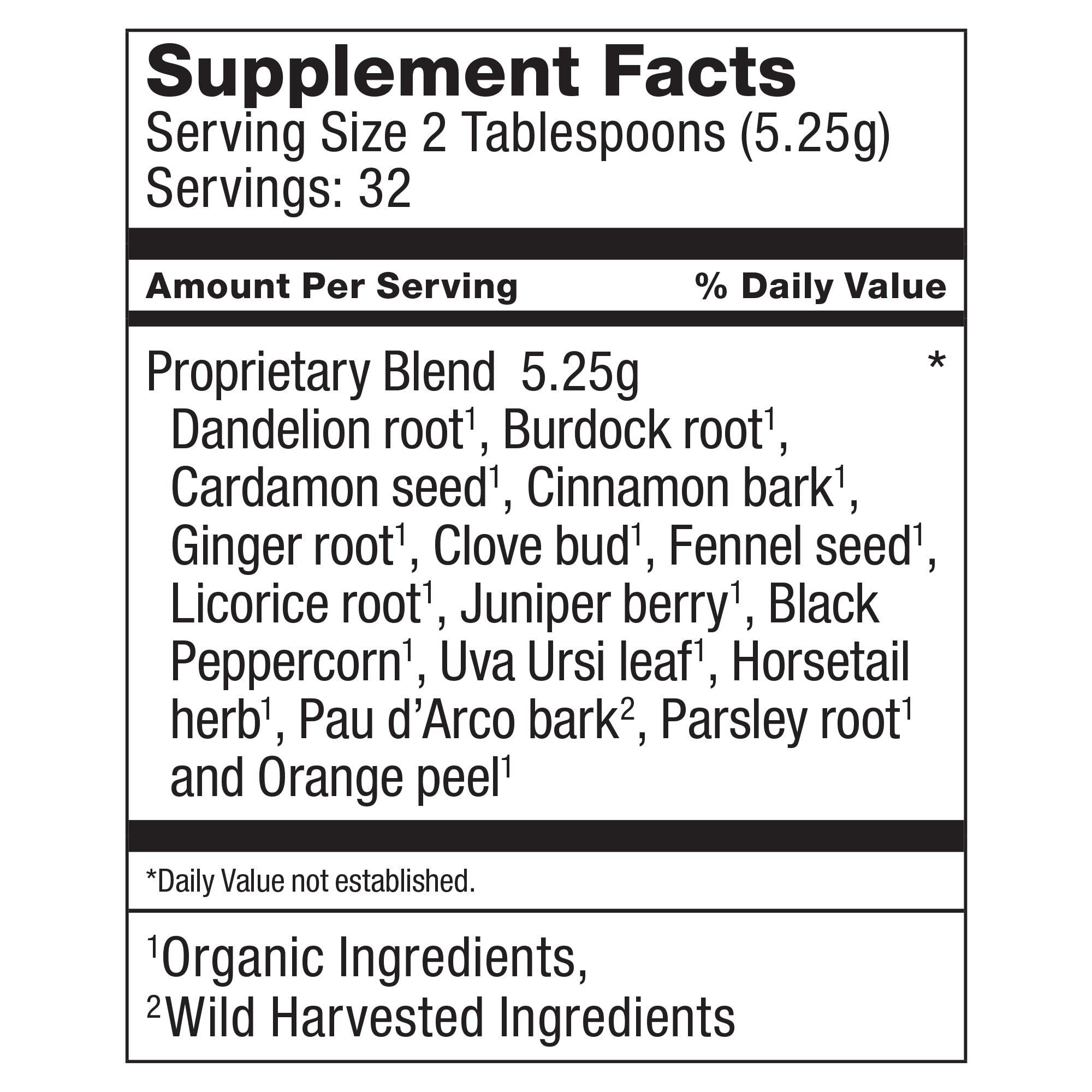 Dr. Schulze’s | Detox Tea | All Purpose Herbal Tonic | Powerful Digestive Stimulant | Dietary Supplement | Ultimate Liver Cleanse | Helps Eliminate Gas & Indigestion | Release Toxins | 6 Oz. Pack Dr. Schulze's Au supplements