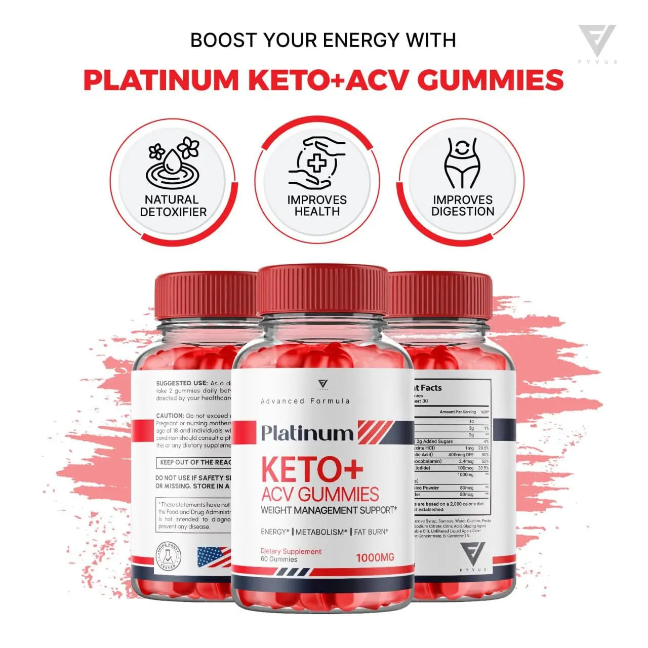 (3 Pack) Platinum Keto ACV Gummies, Platinum Keto ACV Gummies Advanced Weight Loss Kohzie Au supplements