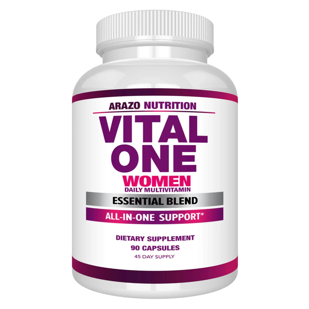 Arazo Nutrition Vital One Multivitamin for Women - Daily Wholefood Supplement - 90 Vegan Capsules Arazo Nutrition Au supplements