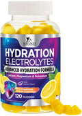 Hydration Electrolyte Gummies - Daily Liquid Replenisher Gummy - Electrolyte Multiplier with Minerals, Potassium & Real Salt - Vegan, Non-GMO - Tasty Lemon Flavor Hydration Electrolytes