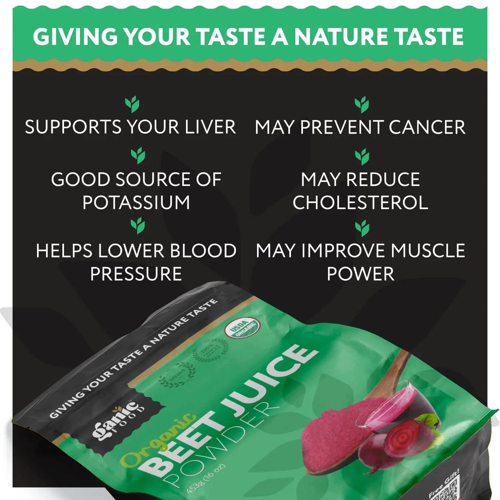 Ganic Food Organic Beet Root Juice Powder, 16 Ounces Ganic Food Au supplements