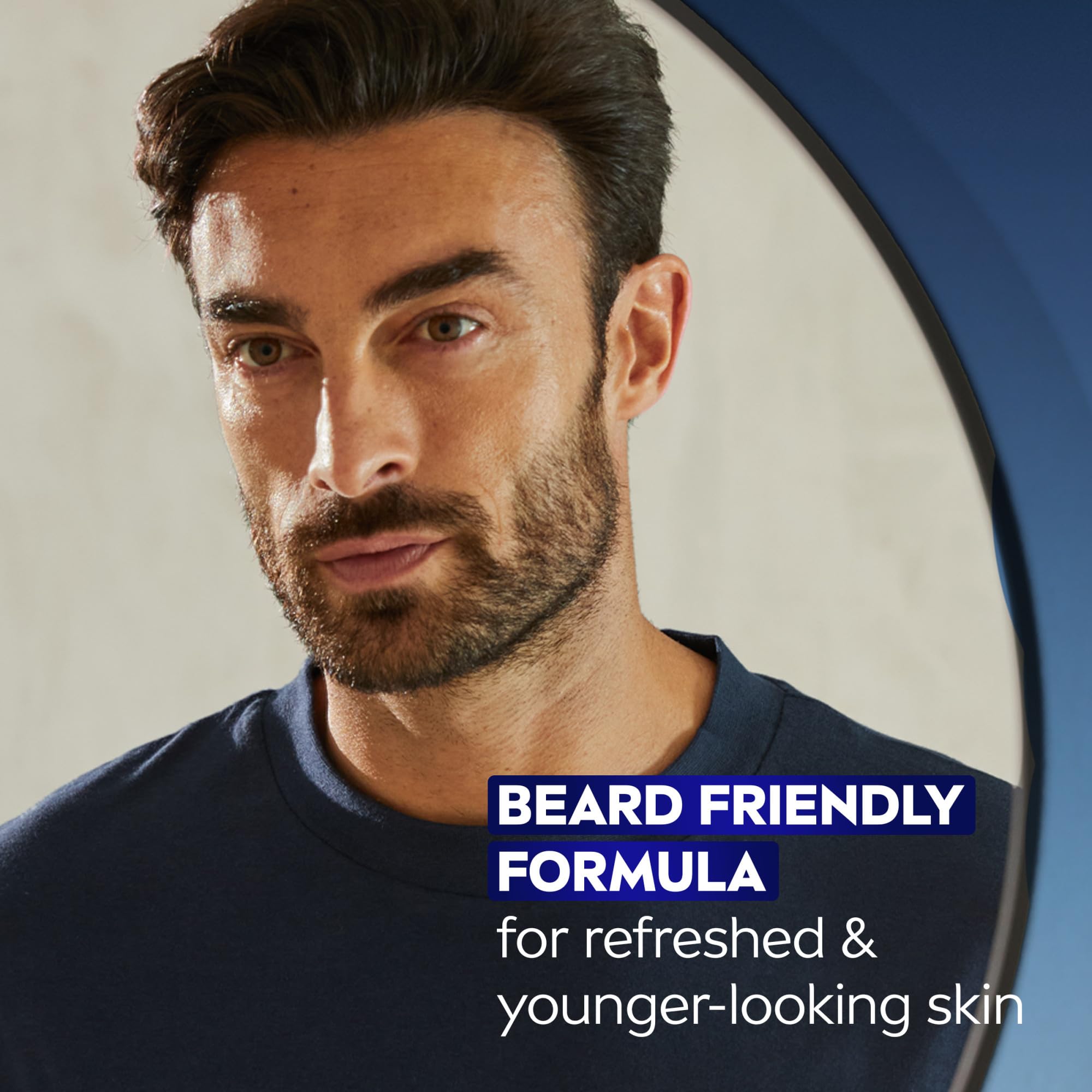 NIVEA MEN Age Defense Daily Face Moisturizer with Broad Spectrum SPF 30 Sunscreen, Pro-Retinol and Hyaluronic Acid, Beard-Friendly