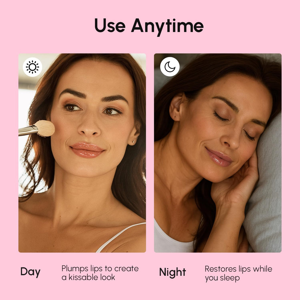 MAREE Lip Mask Overnight - Lip Moisturizer For Very Dry Lips - Hydrating Lip Butter Balm with Hyaluronic Acid & Collagen