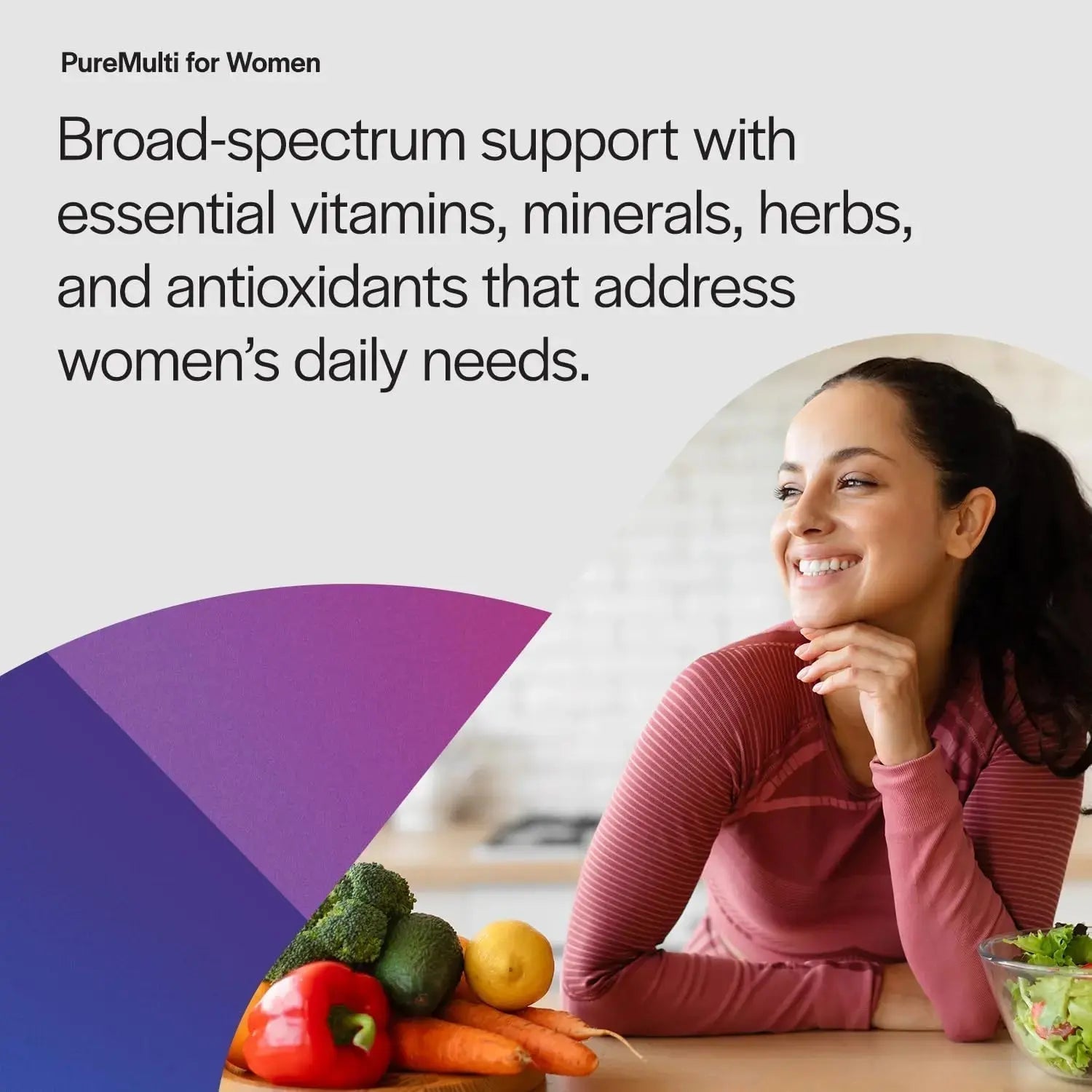 PureFormulas PureMulti for Women - Comprehensive Multivitamin for Women with Essential Nutrients and Herbal Support Womens Daily Multivitamins PureFormulas Au supplements