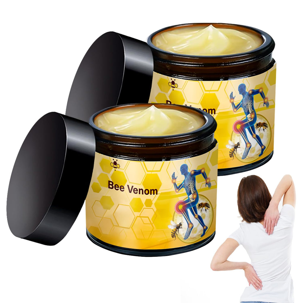 2 Pcs Bee Venom-Relief Cream, Professional Bee Venom Cream, Natural Joint Relief Gel, for Neck, Waist, Back Hand Feet and Leg YIVANNUO Au supplements