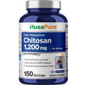 NusaPure Chitosan 1200mg 150 Caps (Non-GMO & Soyfree) with Bioperine NusaPure Au supplements