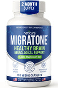 Migratone Migraine Relief Nutritional Support Supplement - with Magnesium, Riboflavin Vitamin B2, B6 & B12, Microactive Coq10, Feverfew, PA-Free Butterbur, and Folate - Clinically Preferred Blend Naticura Au supplements