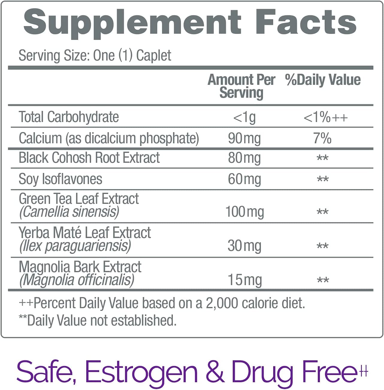 Estroven Stress Relief & Energy Boost for Menopause Relief - 28 Ct. - Clinically Proven Ingredients Provide Stress & Energy Support + Night Sweats & Hot Flash Relief - Drug-Free and Gluten-Free Estroven Au supplements