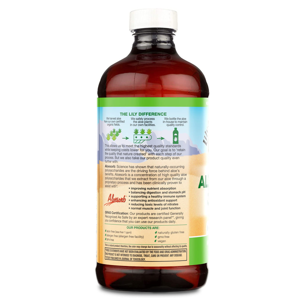 Lily of the Desert Organic Aloe Vera Juice – Inner Fillet, 16 fl oz