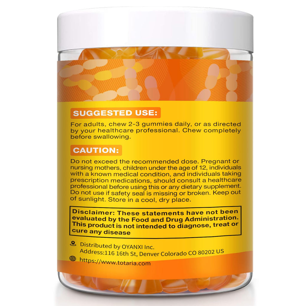 15-in-1 Magnesium Citrate Fiber Gummies with Probiotic Prebiotic for Digestion,  Fiber Supplement with Magnesium Citrate 300mg, Apple Cider Vinegar 500mg, Acacia, B6, B12, 60 Orange Vegan Gummies