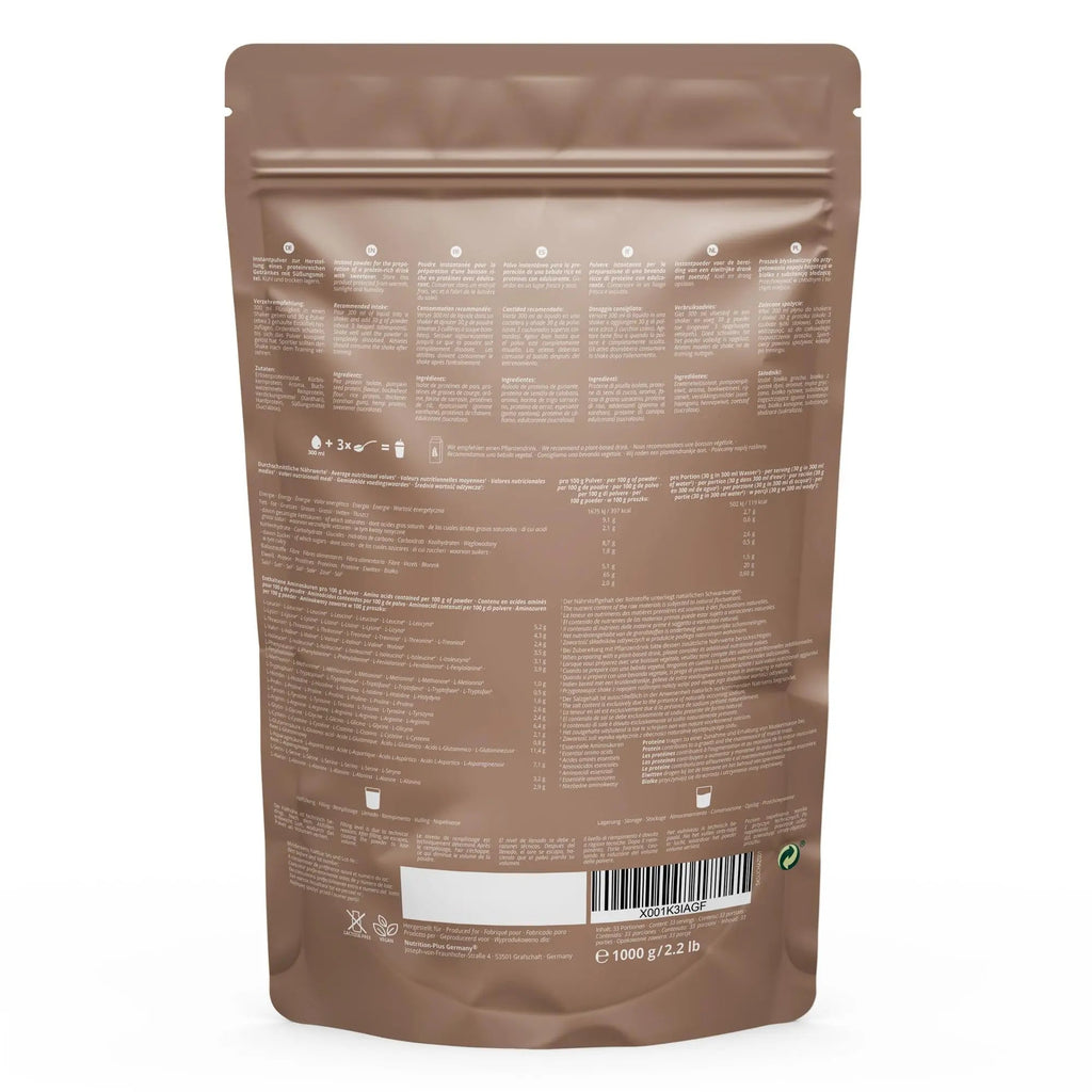 Vegan Protein Powder Hazelnut Cookie - Milk Away Vegan Protein Without Soy 1kg Nutri + Au supplements
