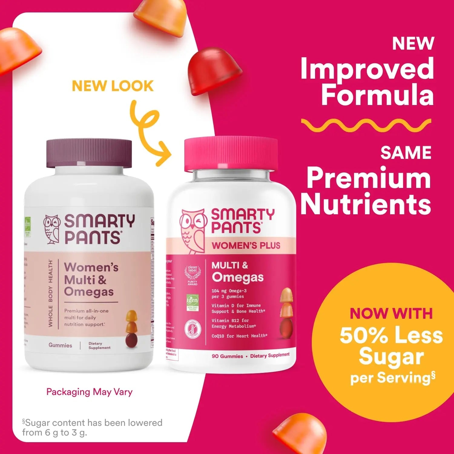 SmartyPants Women's Multivitamin Gummies - Improved Formula: Omega 3 (DHA/EPA), Methylfolate, CoQ10, Vitamin D3, C, Vitamin B12, B6, A, K & Zinc SmartyPants Au supplements