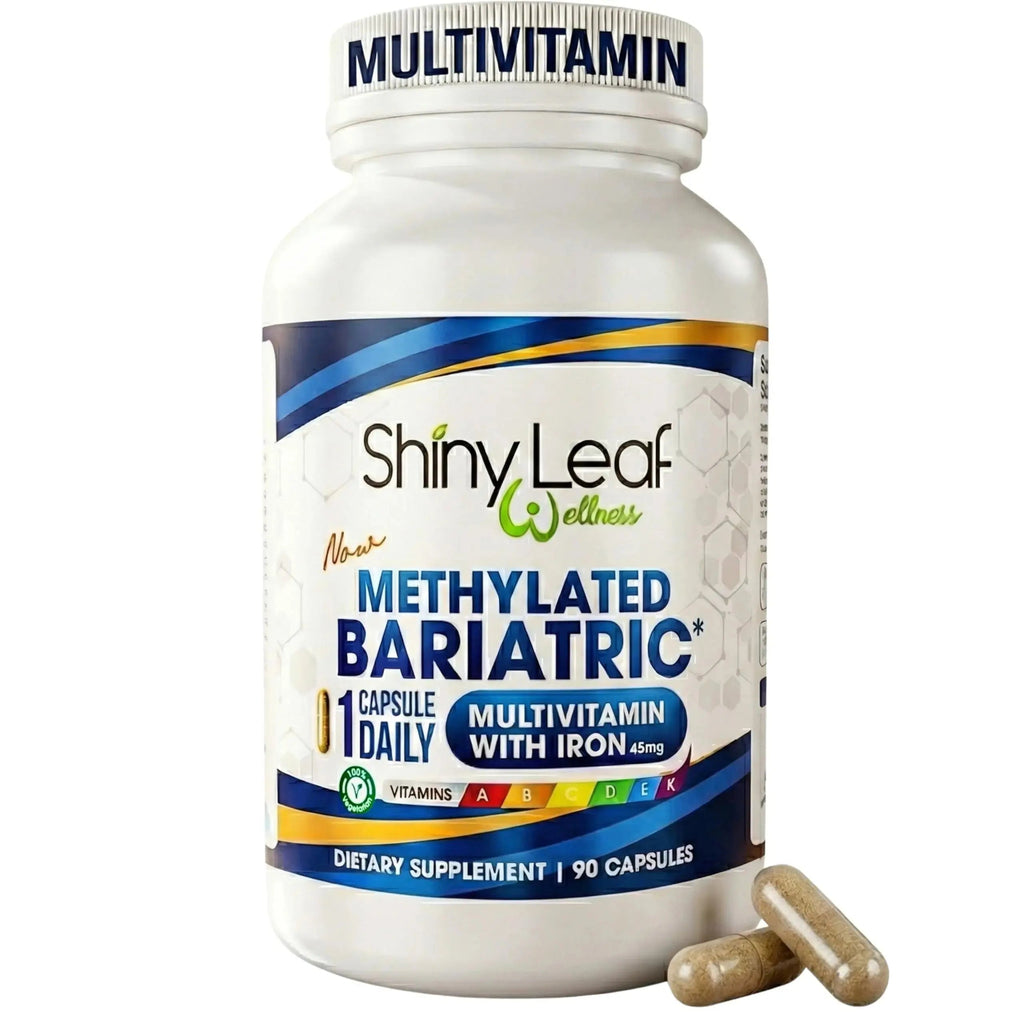 Shiny Leaf Methylated Bariatric Multivitamin with Iron 45mg – Once Daily Capsule, Made in USA, ASMBS Compliant Bariatric Vitamins Shiny Leaf Au supplements
