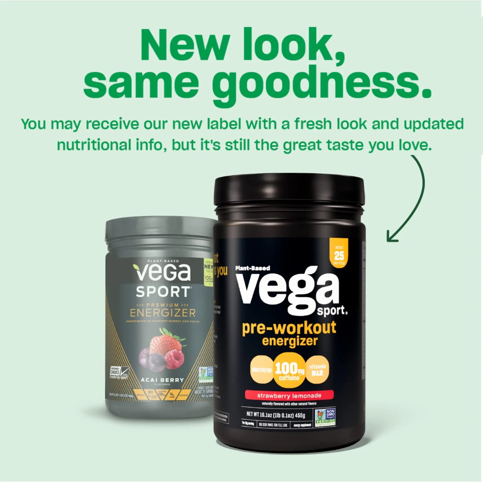 Vega Premium Sport Protein Vanilla Protein Powder, Vegan, Non GMO & Sport Pre-Workout Vega Au supplements