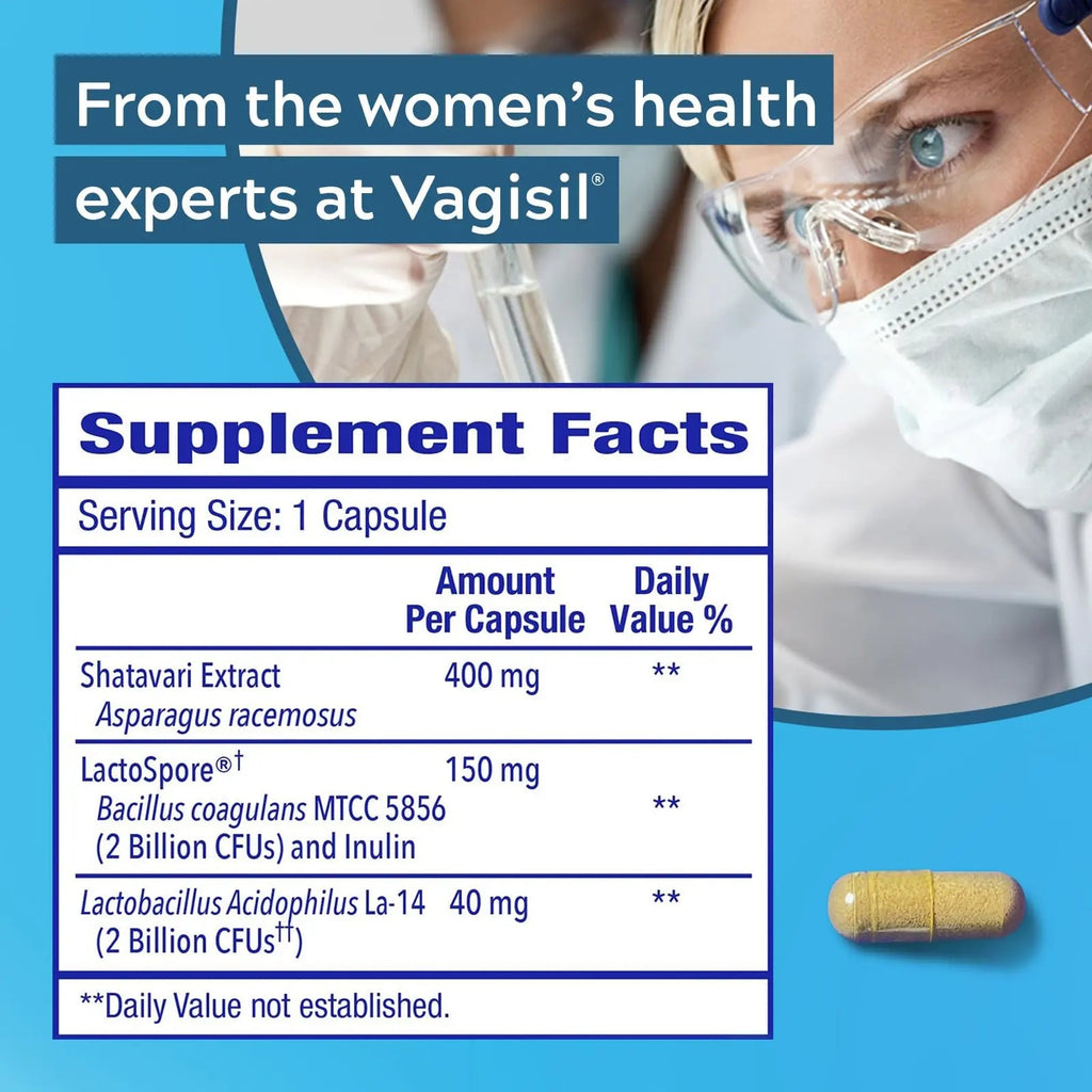 Vagisil Vaginal Health Supplements, Clinically-Proven Probiotics, Promotes Vaginal Health Vagisil Au supplements