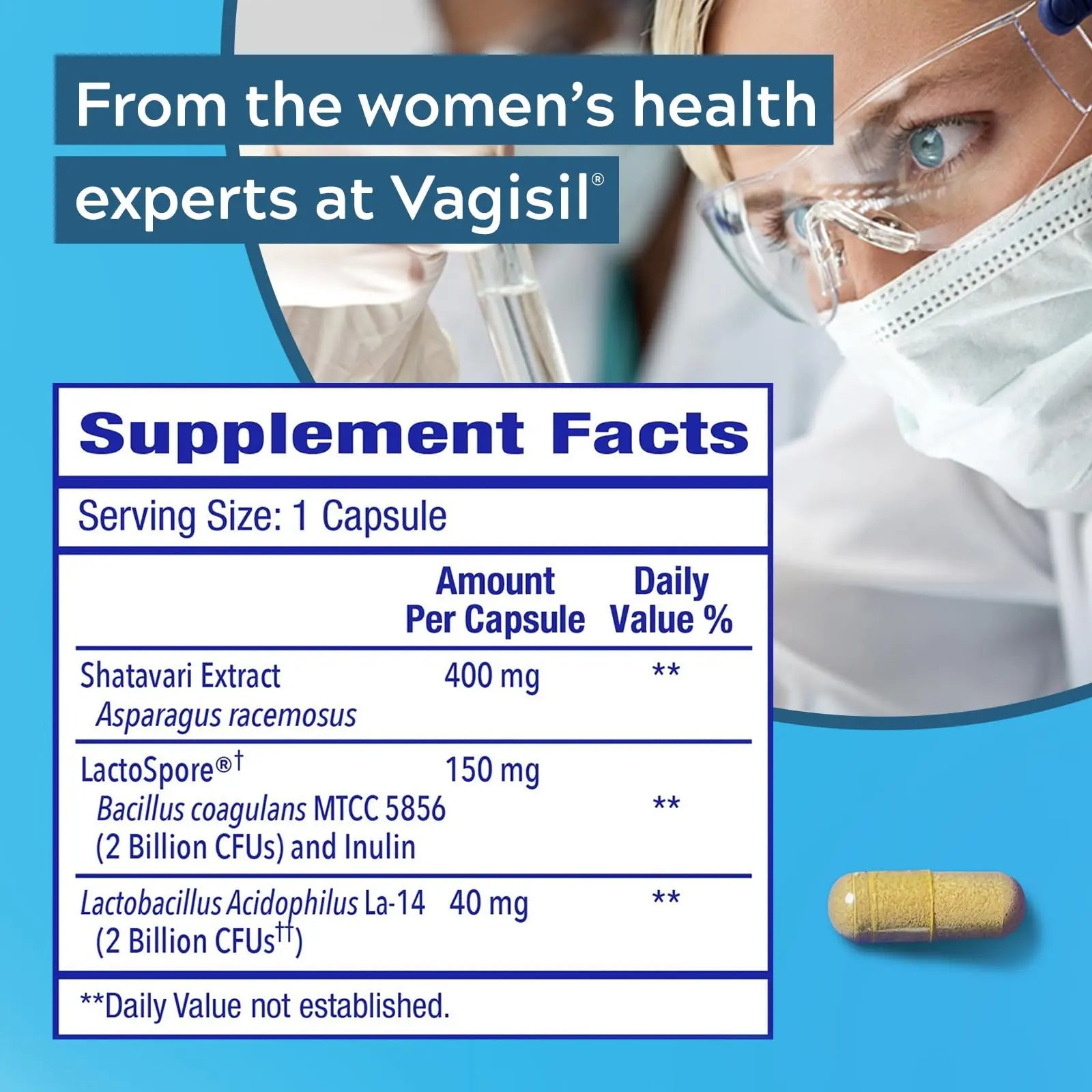 Vagisil Vaginal Health Supplements, Clinically-Proven Probiotics, Promotes Vaginal Health Vagisil Au supplements