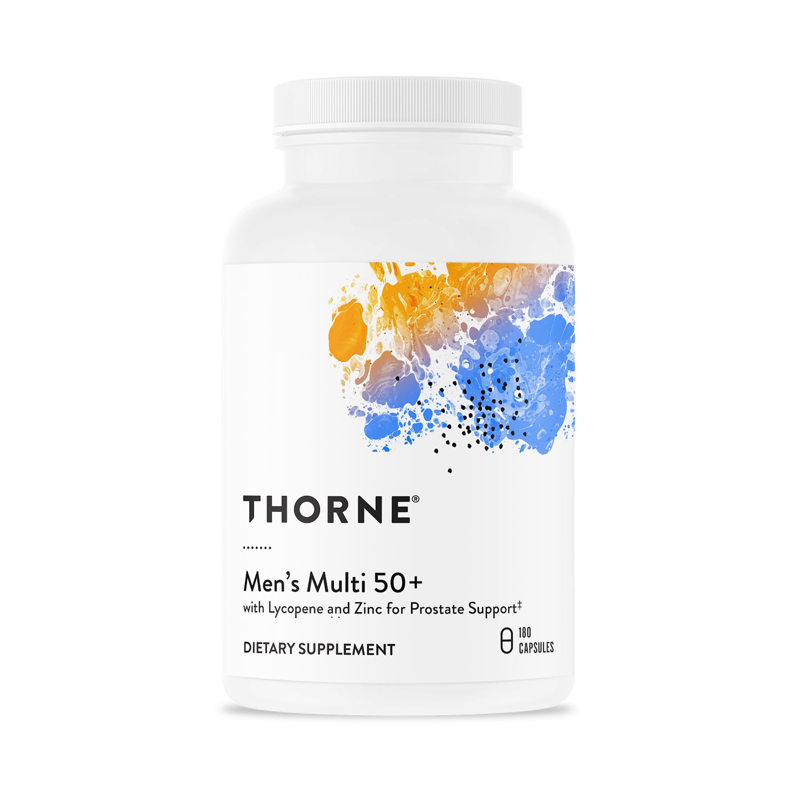 THORNE - Men's Multi 50+ - Comprehensive Daily Multivitamin with Vitamins A, B6, B12, C, D, E, Zinc & More - Support Heart, Brain, Prostate, Muscle & Immune Health* - 180 Capsules THORNE Au supplements