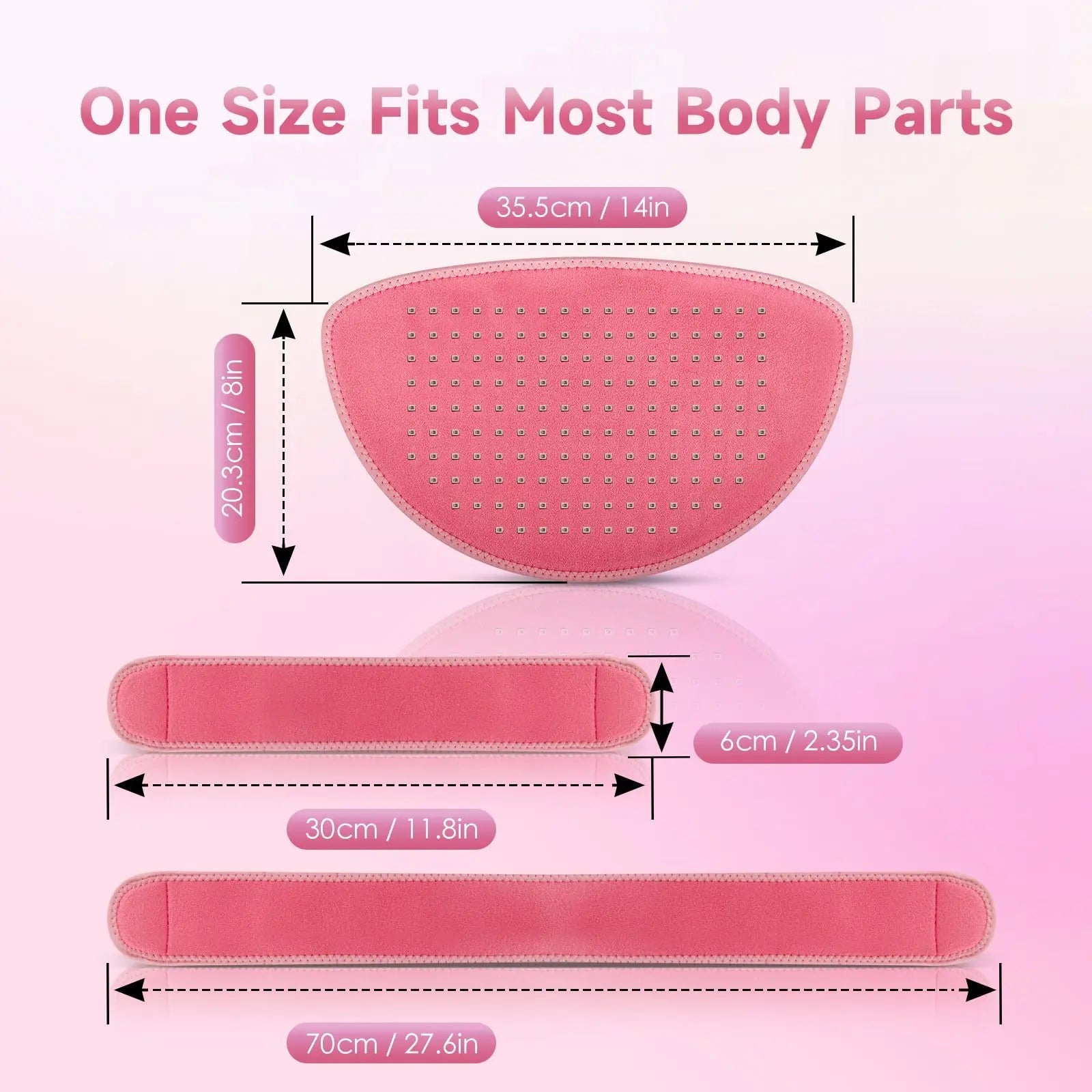 Red Light Therapy Belt Pad: Near Infrared Lamp Pain Relief 156 LEDs Wrap Body Heating Pads Astarexin Au supplements