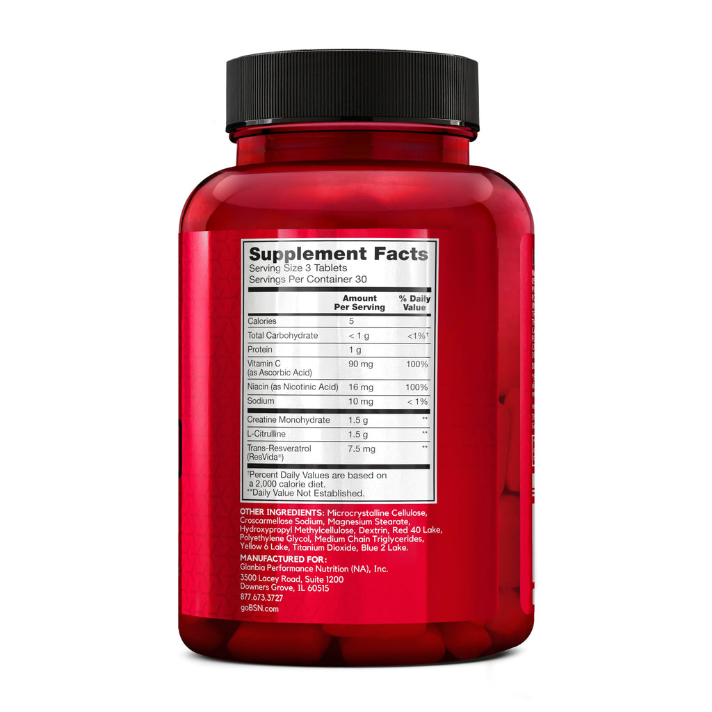 BSN NITRIX 2.0, Workout Supplement, Nitric Oxide Precursors, 3g Creatine, 3g L Citrulline, L-Citrulline, Supports Workout Performance, Pumps, Muscle Recovery