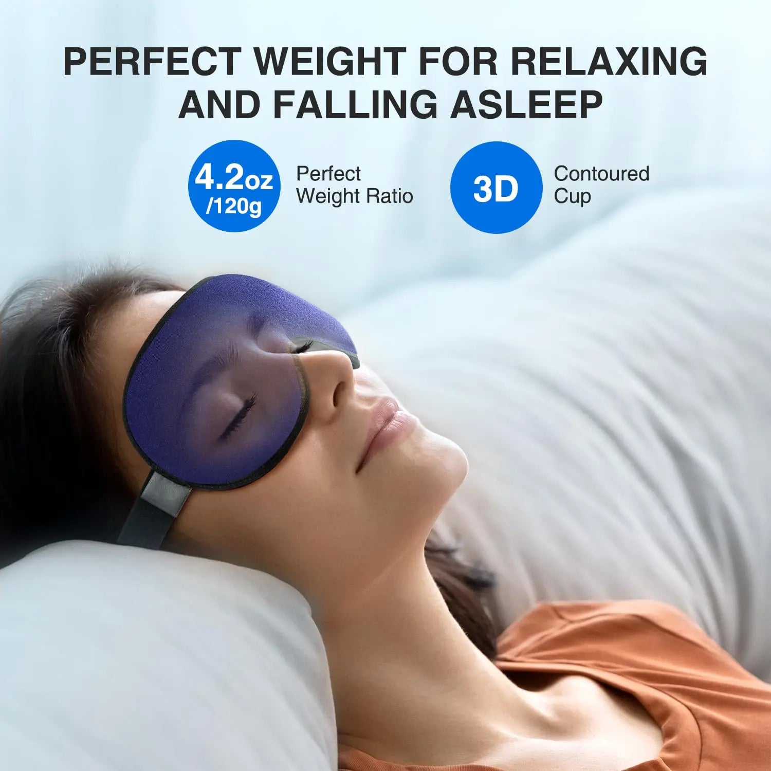 YFONG Weighted Sleep Mask, Women Men 3D Eye Mask Blocking Lights YFONG Au supplements