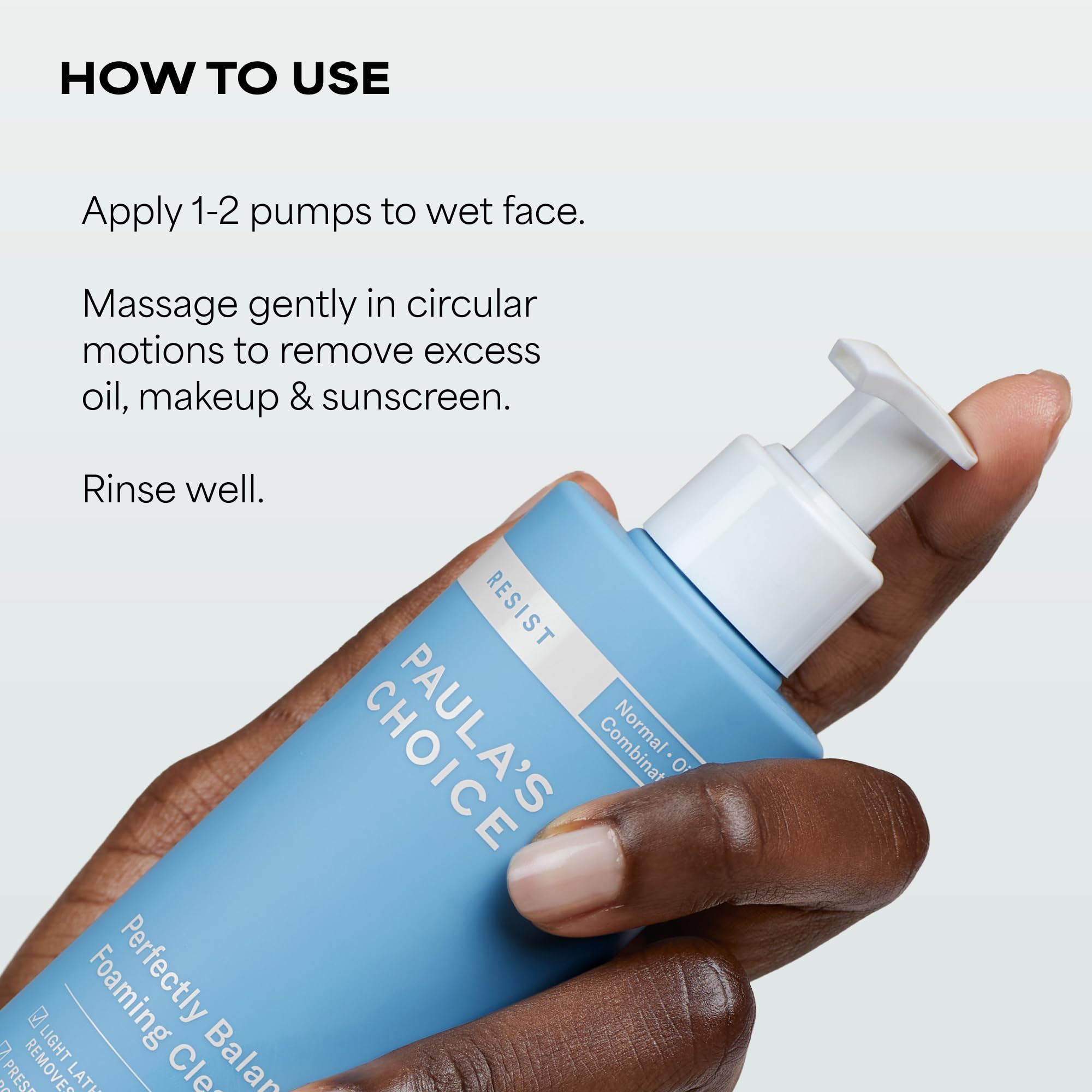 Paula's Choice RESIST Perfectly Balanced Foaming Facial Cleanser, Face Cleanser with Hyaluronic Acid & Aloe, Anti-Aging Face Wash