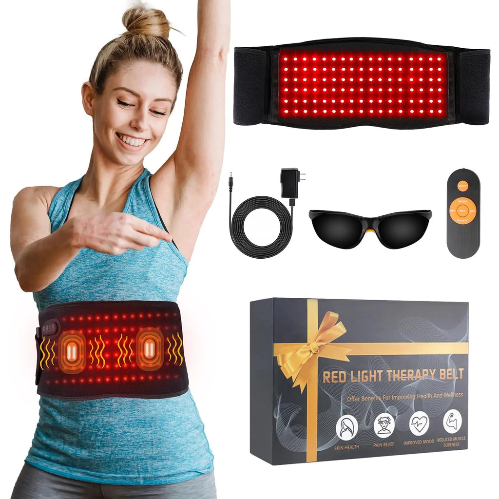 Infrared Red Light Therapy Belt:LED Lamp Vibration Near Body Pain Relief Device Wrap Red Fellibay Au supplements
