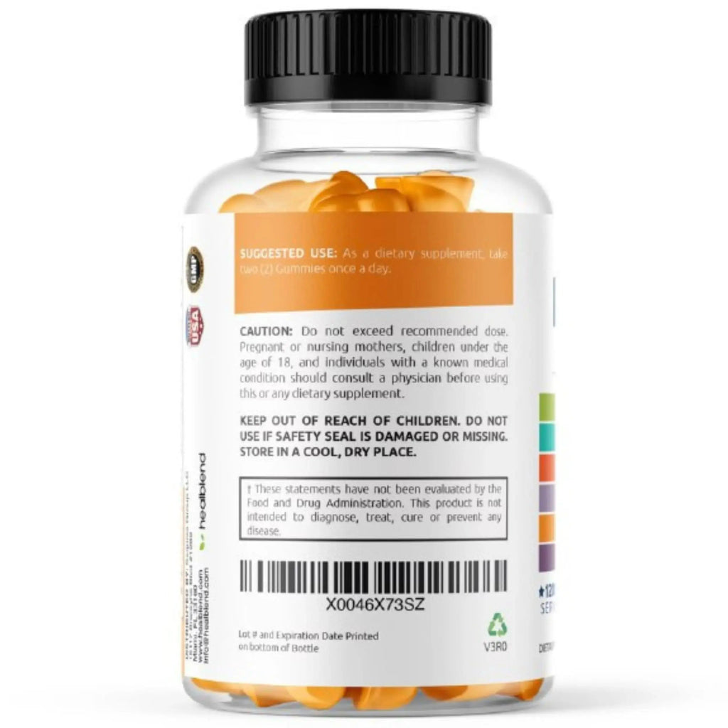 healblend Power-Packed Multivitamin Bear Gummies for Adult | Vitamins C, D3, B6, B12, Iron, Zinc healblend Au supplements