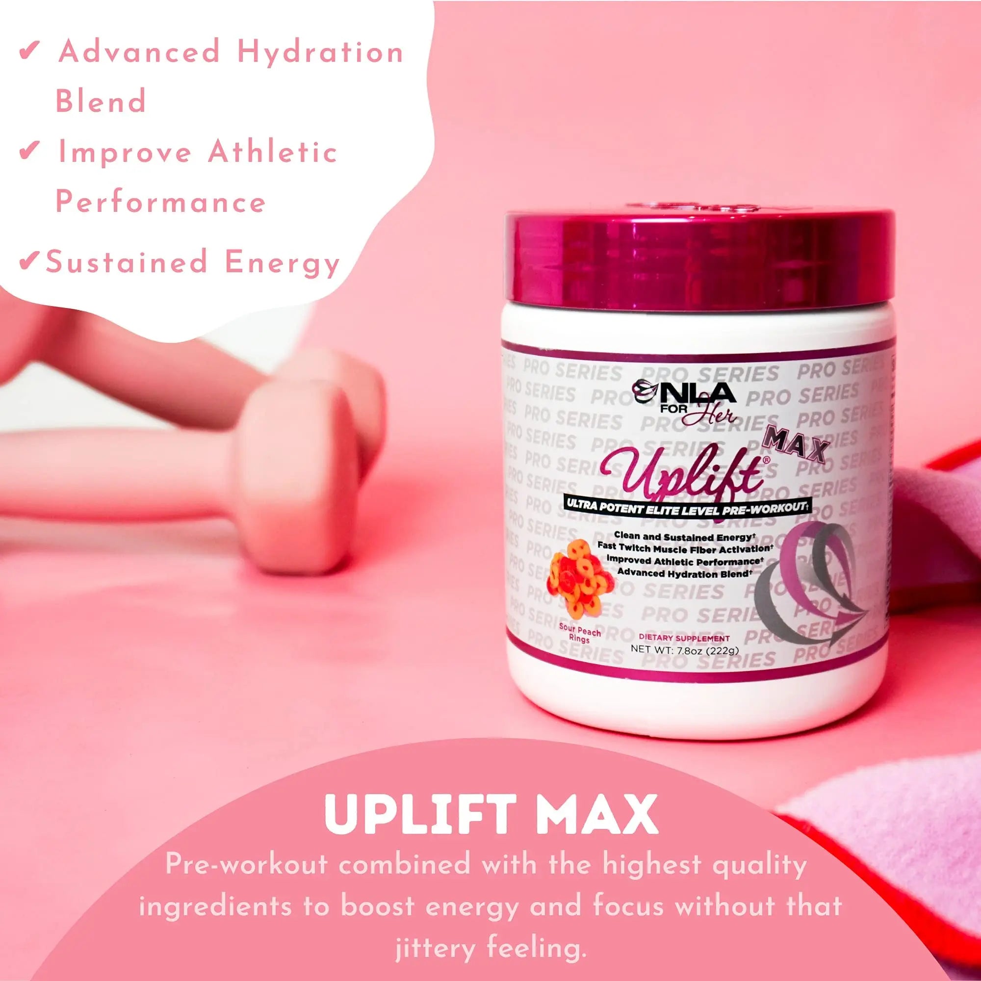 NLA for Her Pre/Intra Workout Stack (Includes Her Thermogenic Amino Georgia Peach NLA for Her Au supplements