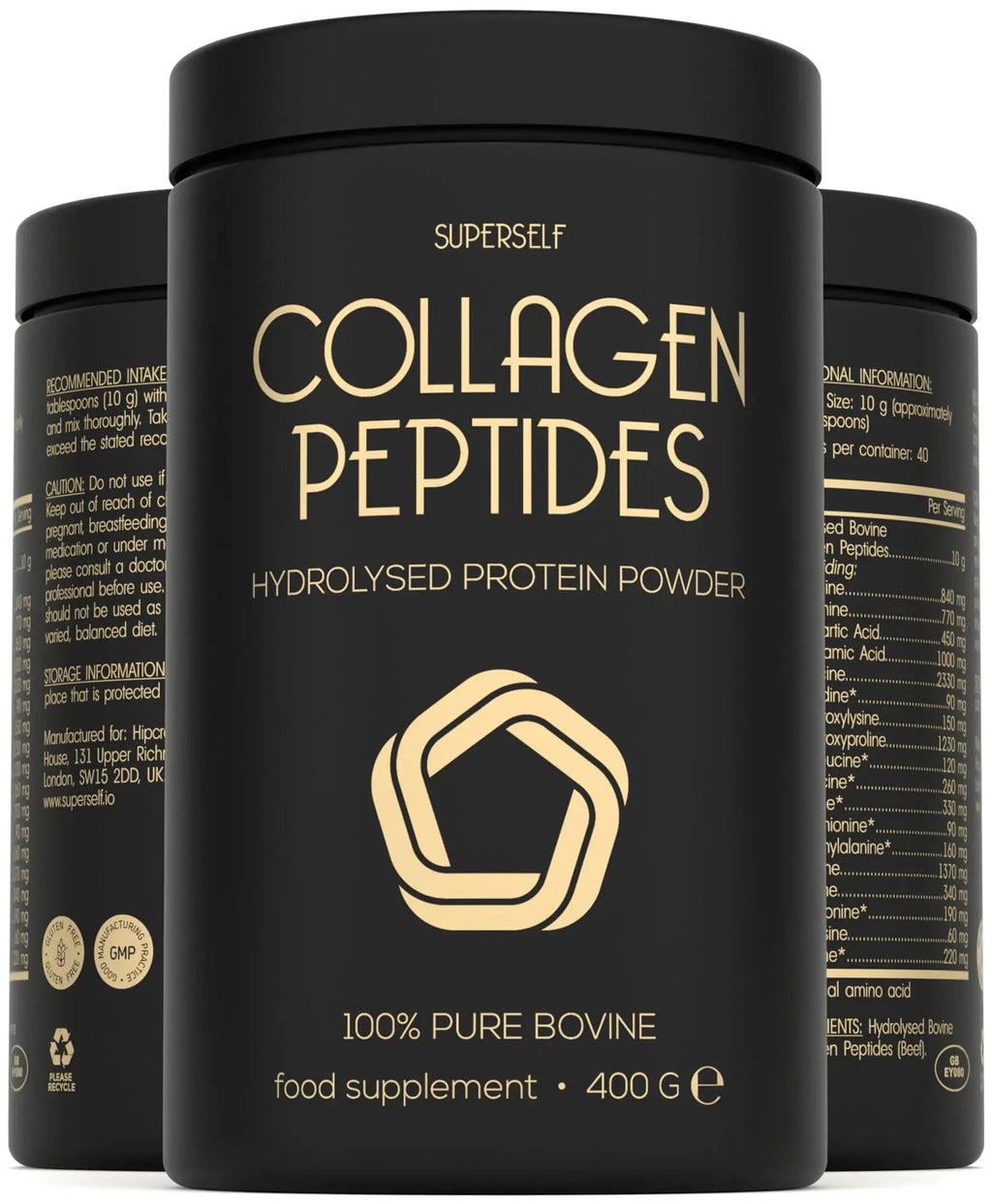 Premium Collagen Powder - Collagen Supplements for Women & Men - Pure Bovine Collagen Peptides 400g SuperSelf Au supplements