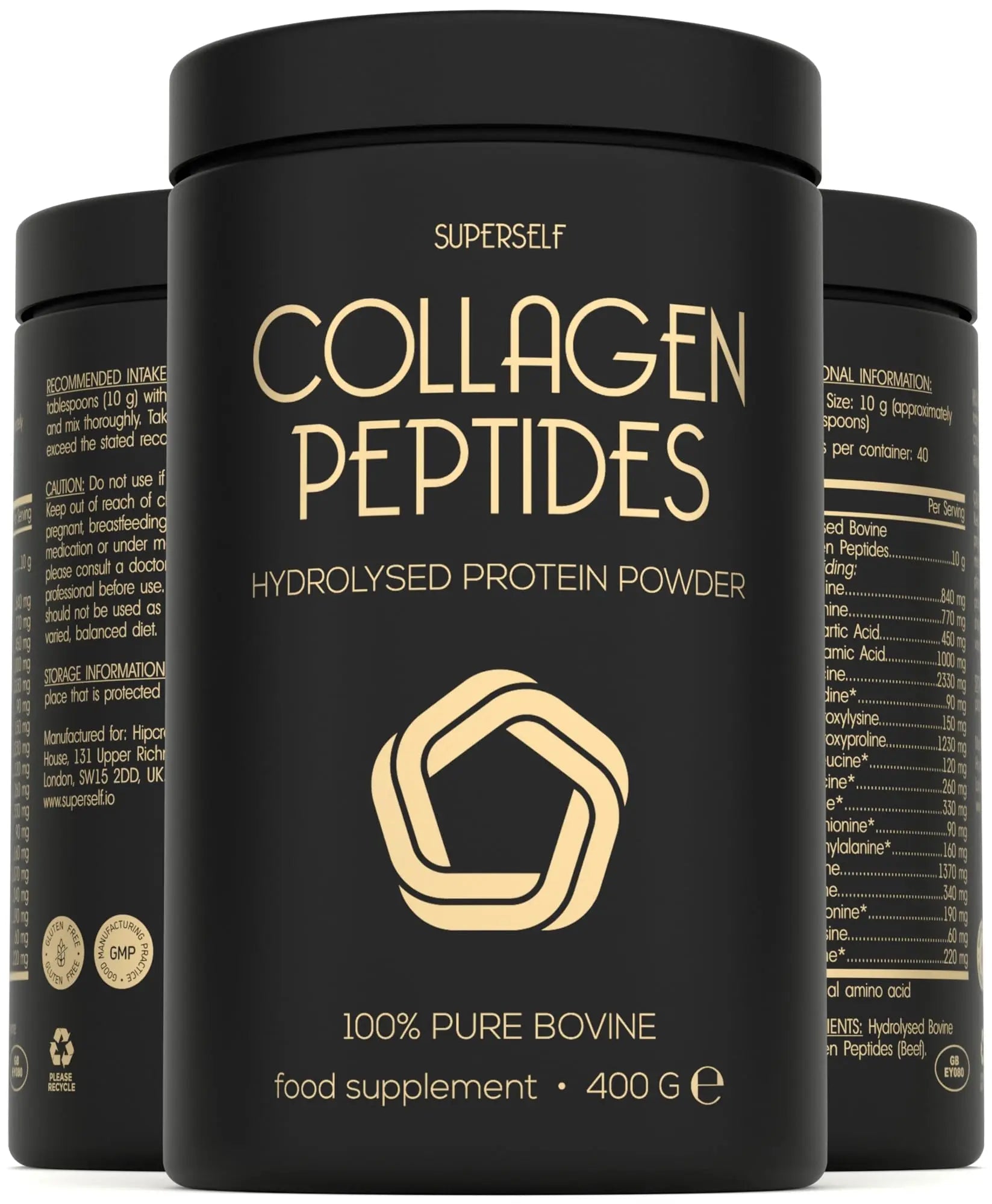 Premium Collagen Powder - Collagen Supplements for Women & Men - Pure Bovine Collagen Peptides 400g SuperSelf Au supplements