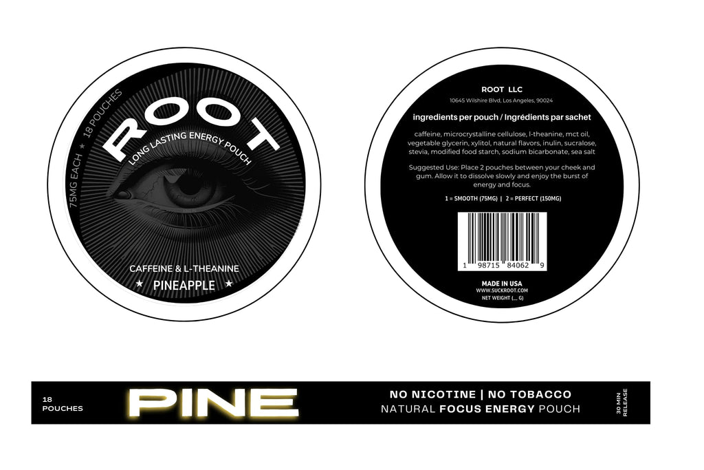 Root Nootropic Energy Pouches – Caffeine & L-Theanine for Focus & Clarity – Sugar-Free, Long-Lasting Alternative to ZYN - Pineapple - (Pack of 3) Root Au supplements
