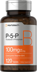 P-5-P Activated Vitamin B6 100mg | 120 Tablets | Vegetarian Supplement, Non-GMO Horbäach Au supplements
