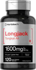 Horbäach Longjack Tongkat Ali for Men and Women | 120 Capsules | Extract Supplement | Maximum Strength Pills