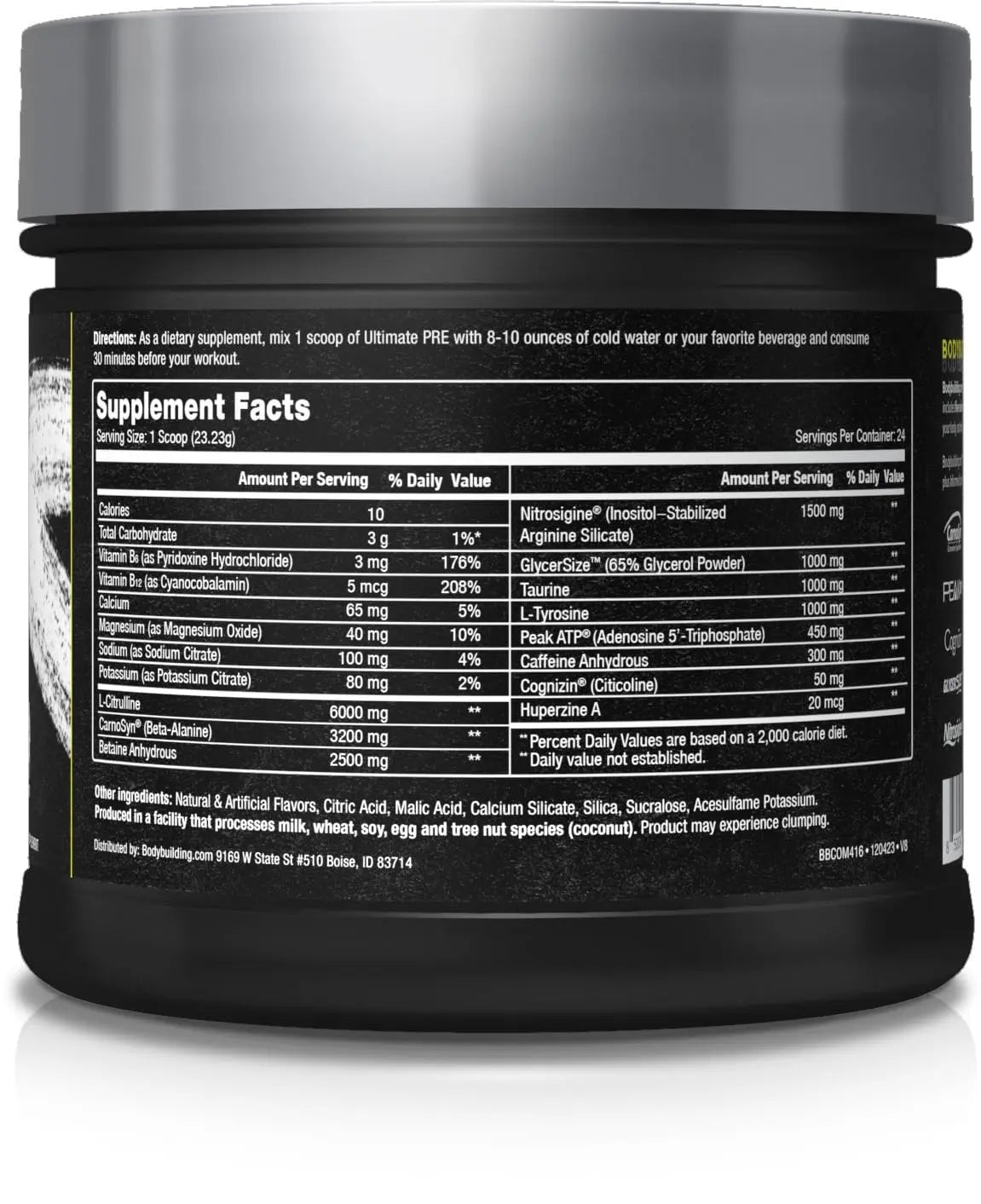 B BODYBUILDING.COM Elite Ultimate PRE Blue Slushie B BODYBUILDING.COM Au supplements