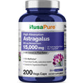 NusaPure Astragalus Root 30:1 Extract, 500 mg Equivalent to 15,000 mg 200 Veg Caps Suitable for Vegetarians and Vegans, Non-GMO NusaPure Au supplements