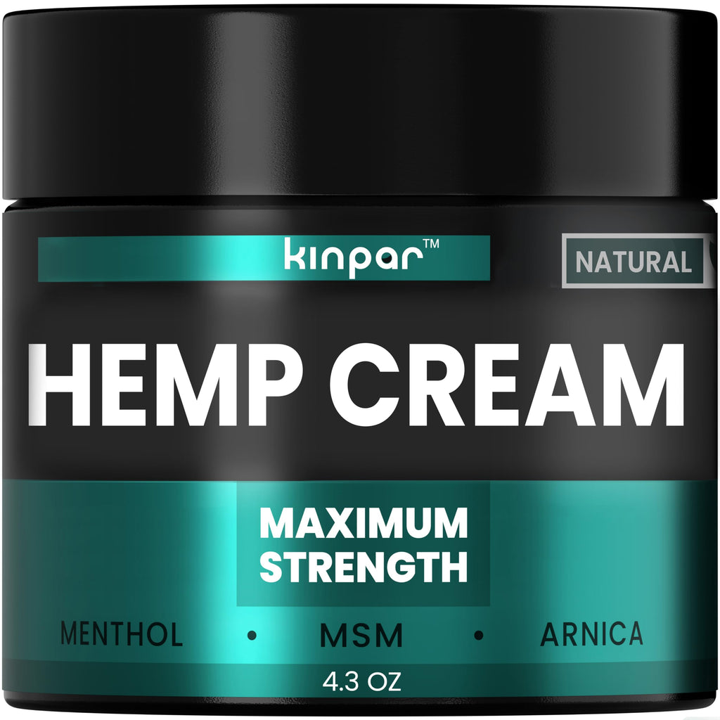 KINPAR Cream - Professional Gel Formula with Natural Turmeric, Arnica, MSM, Glucosamine, Eucalyptus & Emu Oil – Maximum Strength – Formulated in The USA - 4 oz KINPAR Au supplements