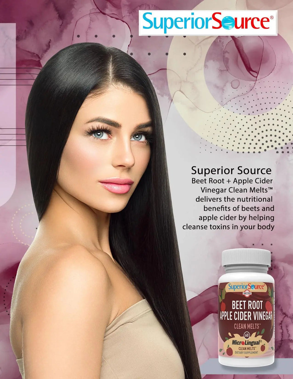 Superior Source Beet Root + Apple Cider Vinegar Clean Melts, 60 Instant Dissolving & Great Superior Source Au supplements
