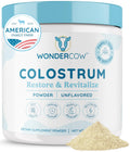 WONDERCOW Colostrum Supplement Powder for Gut Health, Immune Support & Wellness | Natural IgG Pure Whole Bovine Colostrum Superfood