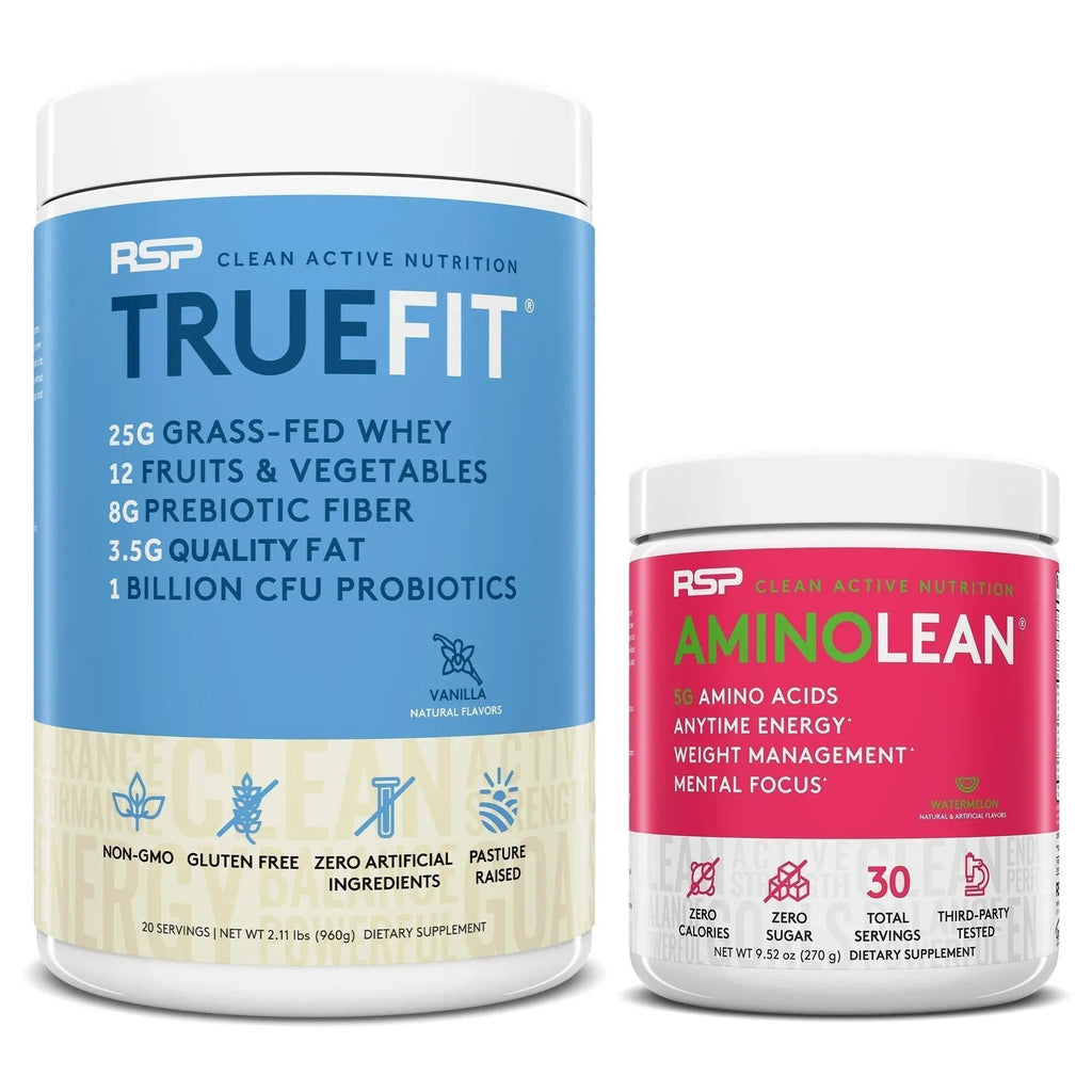 RSP NUTRITION AminoLean Pre Workout Energy (Watermelon 30 Servings) with TrueFit RSP NUTRITION Au supplements