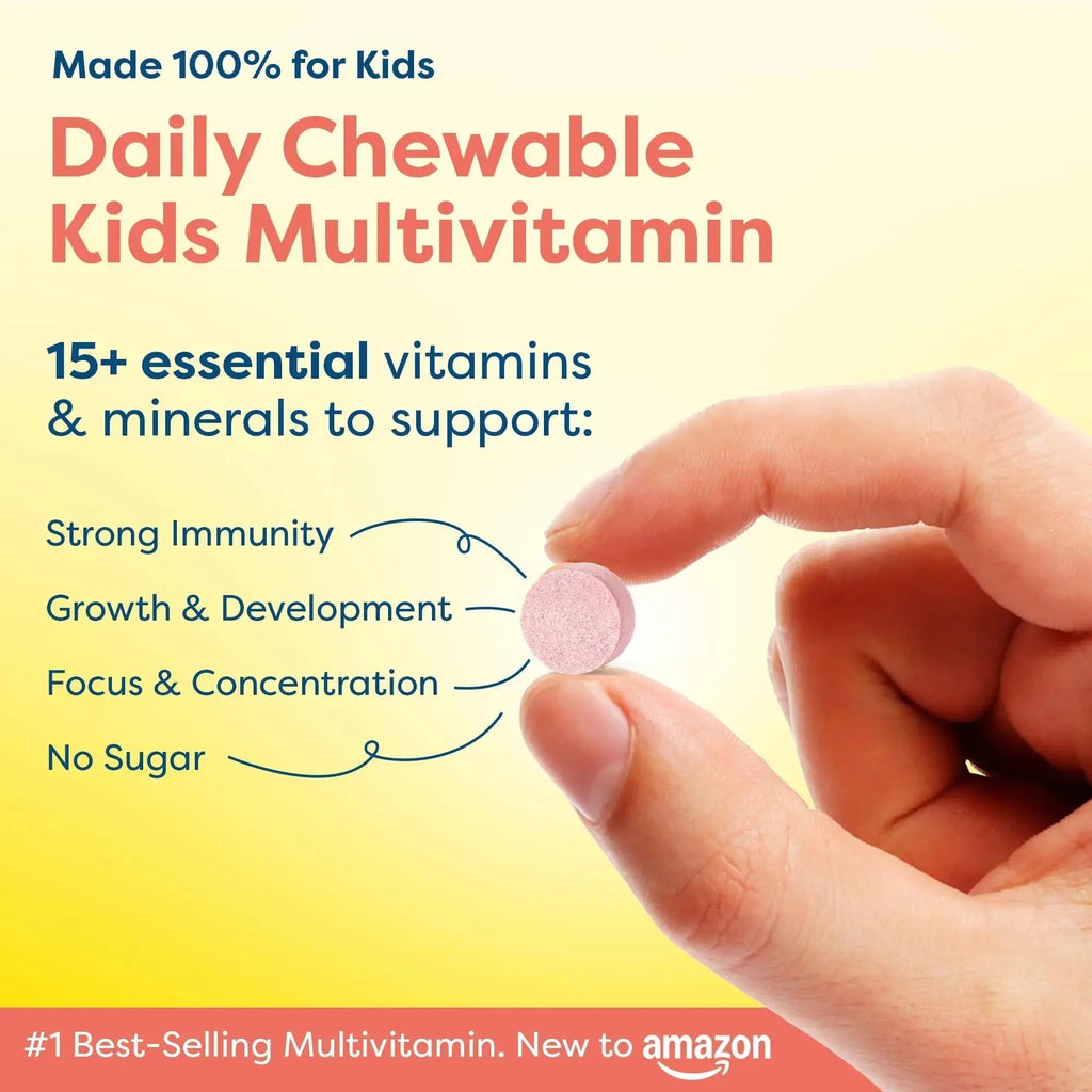 HIYA Kids Multivitamin Tablets – 15+ Essential Vitamins & Minerals with Fruits & Veggies for Ages 2+, Supports Growth HIYA Au supplements