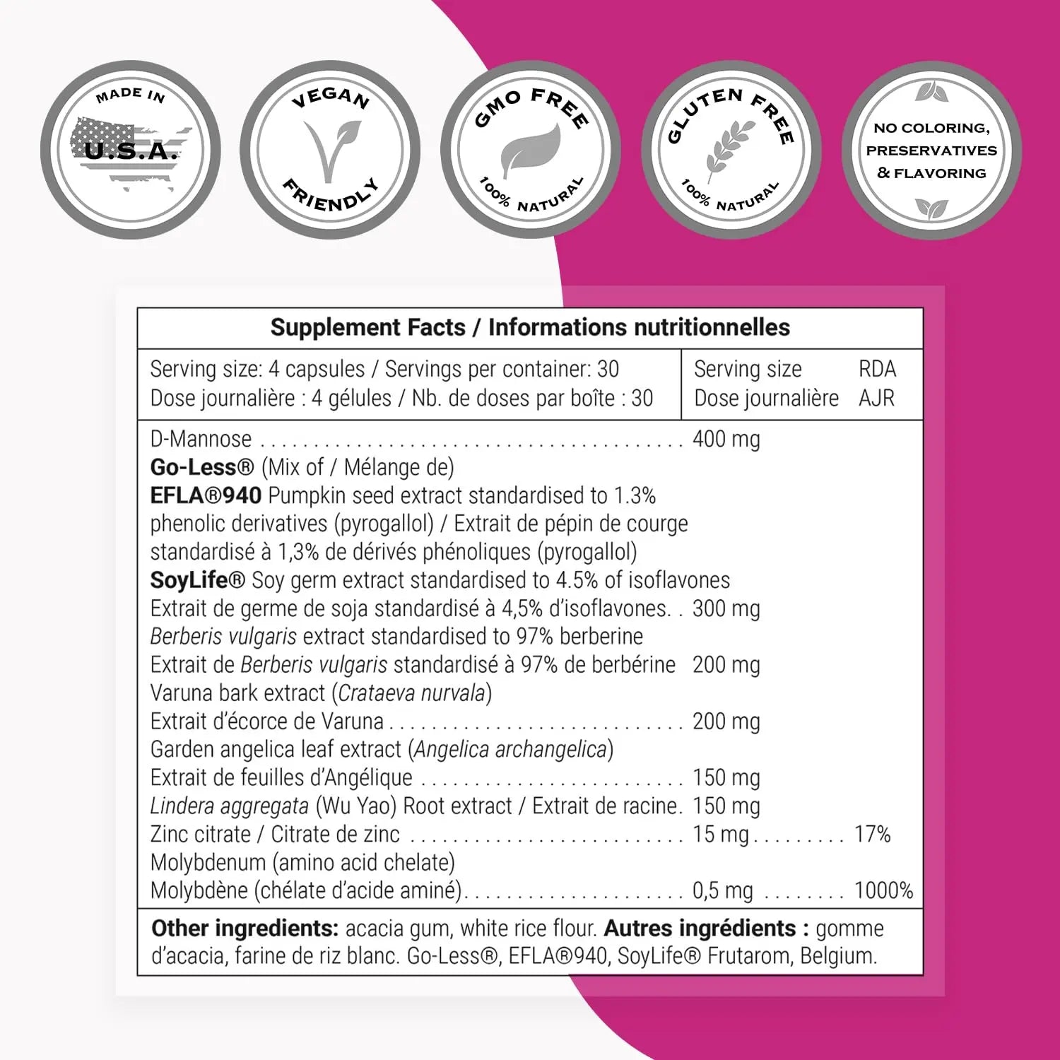 SuperSmart Complete Uricare (Patented & High Strength) - D-mannose, Go Less Pumpkin Seed, Varuna Bark - for Women & Men | Non-GMO & Gluten Free - 120 Vegetarian Capsules Supersmart Au supplements